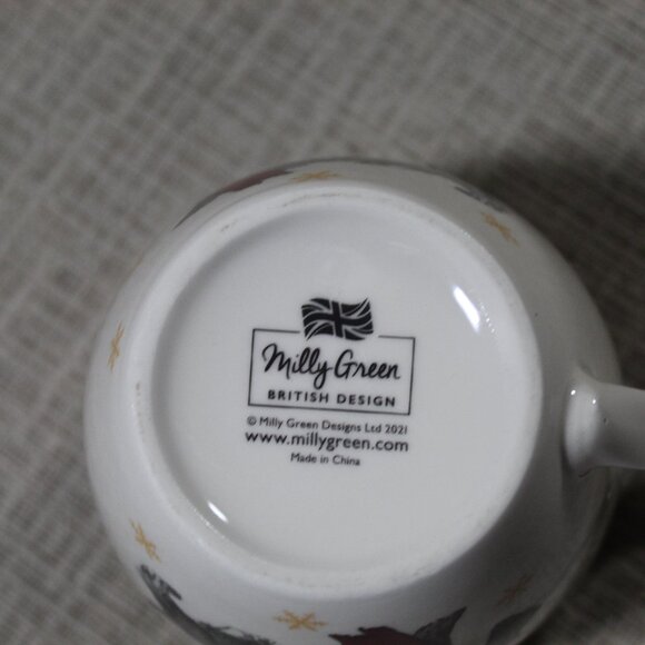 NWT Milly Green British Designs "Santa Paws" Christmas Scottish Terrier Mug - Picture 4 of 6